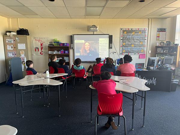 Clearwater Intermediate School 5th grade students interacted with astronauts, horticulturalist and visual storytellers to learn how information is gathered on Earth and Space to take care of our planet.